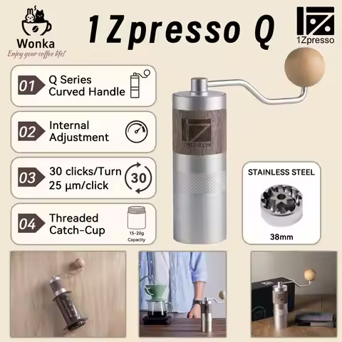 New 1zpresso Q Aluminum Alloy Portable Coffee Grinder Mini Coffee Mill Grinding