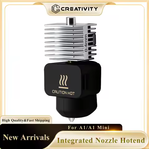 Integrated Nozzle Hotend Kit for Lab A1/A1 Mini Fast Speed Hot End Assembly Hardened Steel Nozzle Ki