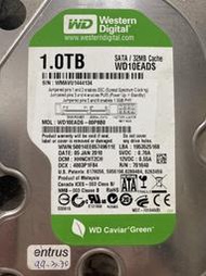 WD 1T 3.5吋 WD10EADS-00P8B0 良品 無壞軌 研究 報帳 救資料的最愛NO.755