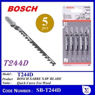 T244D BOSCH JIG SAW BLADE - Top Quick Curve For Wood 6-60mm - SB-T244D