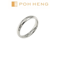 Poh Heng Jewellery 22K Cherish Forever Love Band in White Gold [Price By Weight]