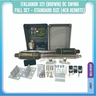 Autogate Italianor 321 (Eagle) DC Swing Folding Arm Motor Full Package Kit cw: 4CH Remote