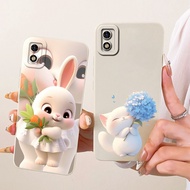Shockproof Cover For Itel A23 Pro L5006C / A17 / A23 Plus Casing Cute Cartoon Rabbit Cat Soft Jelly 