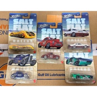 Hot Wheels Salt Flat Racers Complete Set - 1932 Ford Iron Base - Solar Reflex - 1988 Ford T-Bird - G