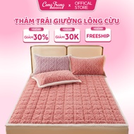 Sheepskin Bed Rug, Patterned Velvet Bed Rug (Cotton Material) - TLC