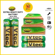 ⚡️READY STOCK⚡️ Bateri V-TEC Super Heavy Duty AA / AAA  Bateri Alkalin 1.5V