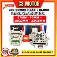 SET COMBO RACING LEO LC135 Y15ZR BLOCK 57MM - 65MM HEAD 19/22MM - 22/25MM