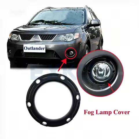 2PCS Front Fog Lamp Cover for Mitsubishi Outlander II 2006-2012 CW5W CW6W CW7W CW8W 6400A739