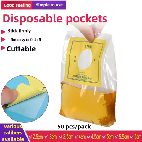 50pcs disposable adhesive anal bag/Colostomy Bags for Adults,one-piece Fistula bag/anti allergic lar