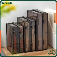 SERENDI Certificate Storage Box, Plastic Dustproof A4 File Box, Durable A4 Multifunctional Transpare