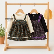 BYCHERRY - DRESS SHARON FLOWER EBV Girls' Dress Baby Girl Dress 0-5 Years Baby Dress