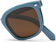 Cyxus Polarized Foldable Sunglasses for Women Men UV Protection Trendy Folding Ultralight TR90 Frame
