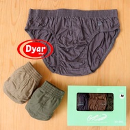 HIJAU [ 3pc ] CD crocodile 521-242 Men's Underwear Green Box Quality Wrinkled Rubber Men's CD - Dyar