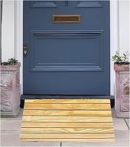 Loading Ramps, Threshold Ramp, Wooden Curb Ramp for Driveway/Wheelchair/sidewalk, 27/31/35/37 Inch W