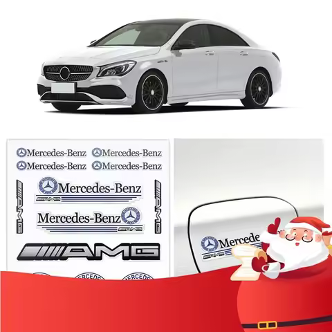 For Mercedes Benz 1set Car Badge Sticker Car Decoration Decal For Mercedes benz A B R G Class GLK GL