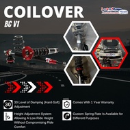 BC V1 Racing Coilover With Installation | Suitable for Most Asian Cars Continental Cars