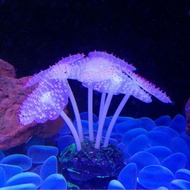 Silicone Luminous Artificial Fish Tank Aquarium Sea Anemone Plants Ornament Aquarium Decor Aquarium 