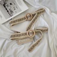 VENDI - Belt Wanita Fashion Belt Bohemian Wooden "Rice" Belt Woman