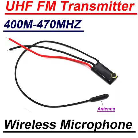 400M-470MHZ UHF FM Transmitter UHF Wireless Microphone Pickup Radio Experiment For Monitor Walkie-ta