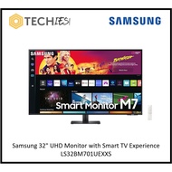 Samsung 32" UHD Monitor with Smart TV Experience LS32BM701UEXXS