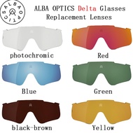 ALBA OPTICS Delta/stratos เลนส์สำรอง,เลนส์โพลาไรซ์กีฬากลางแจ้งเลนส์แว่นกันแดดเปลี่ยนสีได้ขี่จักรยานเลนส์หลากสีให้เลือกขายดี2023