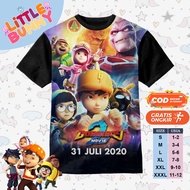 Boboiboy THE MOVIE 2d Cartoon Children's T-Shirt BOBOIBOY - LITTLE BUNNY