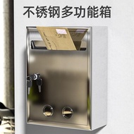 Large Small Size Stainless Steel Suggestion Box Competition Suggestion Box Outdoor Letter Box Medica