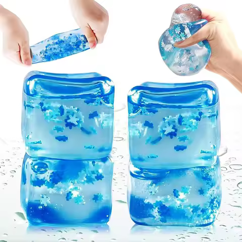 Squishy Maltose Cube Stress Squeeze Ball Colorful Anti Stress Ball Decompression Squishy Cube Slow R