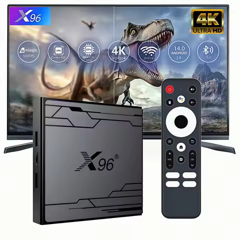X96 NEX Android14 TV Box Amlogic S905Y5 4GB+32GB Wi-Fi 6 BT5.0 4K Decoding HDR10+ AV1 Media Player H