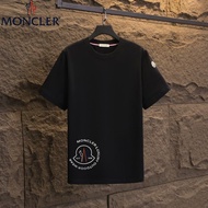 Mo * ier Simple Unique logo Print Casual Short-Sleeved Men Women Loose Round Neck T-Shirt