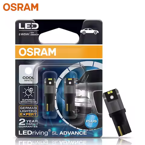 OSRAM LED T10 6000K W5W 194 LEDriving SL Advance 6000K White Car Reading Bulbs Door Lamps Interior L