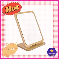 [keomongkeomong] Wood Mini Table Mirror Large, 1pc, 1pc / Korean Mini Mirror / Wooden Frame by miao 