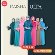 EKSKLUSIF ABAYA ULFA WITH SHAWL [JUBAH MANIK BATU][7 WARNA]