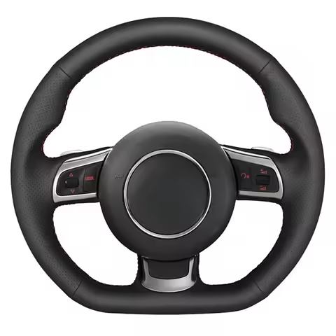 Customize MicroFiber Leather Steering Wheel Cover For Audi TT RS (8J) 2009-2014 RS 3 (8P) Sportback 