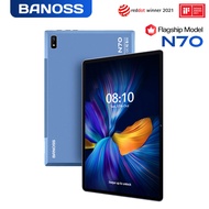 【2024 TOP1】BANOSS N70 Tablet PC 10.1 Inches Android 11 5G WiFi 8800mAh Dual SIM 4G Gaming Online Classroom Meeting for Students 6GB 8GB 10GB RAM 128GB 256GB 512GB ROM