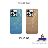 PITAKA Glints Of Gold Shockproof Case Genuine Kevlar 1 Premium Grade For iPhone16Pro/16Promax