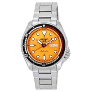 Seiko 5 Sports SKX 55th Anniversary Limited Edition Orange Dial 24 Jewels Automatic SRPK07J1 100M Mens Watch