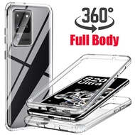 360 Full Clear Silicone Case For Samsung Galaxy S23FE  S22 S21 S20 Ultra S10 S9 S8 S7 Plus S105G Note 20 10 9 8 S10E S20FE Cover