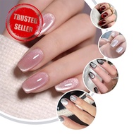 Flash Cat Eye Fake Nails Solid Color Gradual Change Nail Handmade Nails Film Fake Nail L4u8