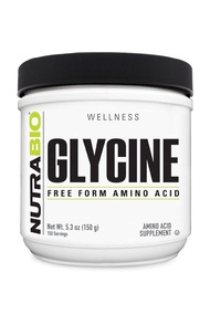 NutraBio Glycine Powder - Free Form Amino Acid Supplement - 1000mg Serving - 150g, 150 Servings