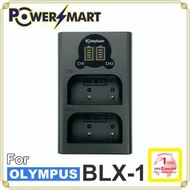 POWERSMART - Olympus BLX-1 兩位電池充電器, Type-C/Micro USB輸入