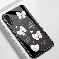 Case For Samsung A70 A70s A80 Shockproof Glass Shell Heart-Shaped Phone Phone Case
