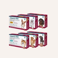 Simparica TRIO Chewable Tablet for Small to Large Dogs Anti Tick and Flea  Heartworm and Dewormer Ta