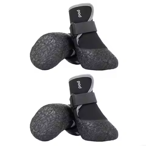 G2AA 4pcs Plush Dog Footwear Autumns Winter Warm Dog Shoes Comfortable Dog Shoes