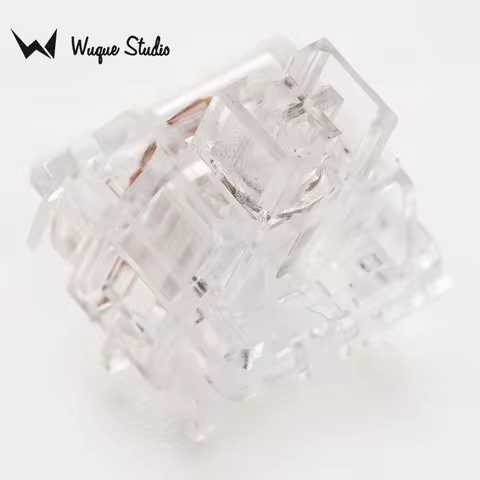Chilkey Wuque WS Keyboard Switches Full Translucent PC Housing Nylon Stem Linear Feedback Fot Custom