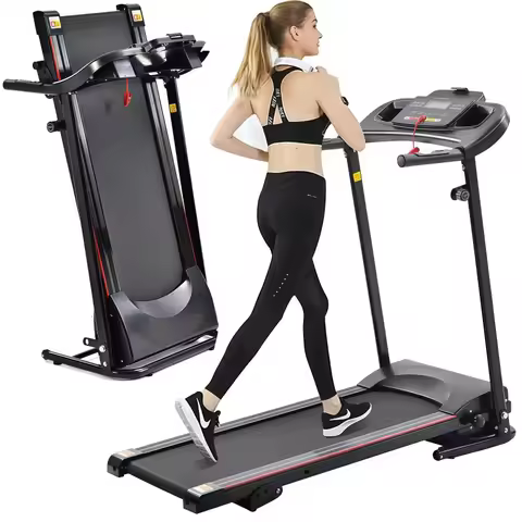 Custom foldable home treadmill, 0.75HP motor, 3-level manual incline, max 100kg load