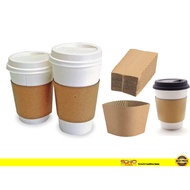 Coffee Cup Sleeve ø12cm Brown No Logo | Hot Cup Sleeve | Paper Cup Sleeve
