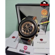 🇲🇾Ready stock🇲🇾KADEMAN K856 Men‘s Leather Fashion Watch With Date