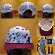 The Art Of Adventure Authentic RIPZONE Mesh Hat Colorful Tie-Dye Pattern Maroon Wings Beautiful Truc