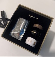 Agnes b 絕版 陶瓷戒指頸鏈